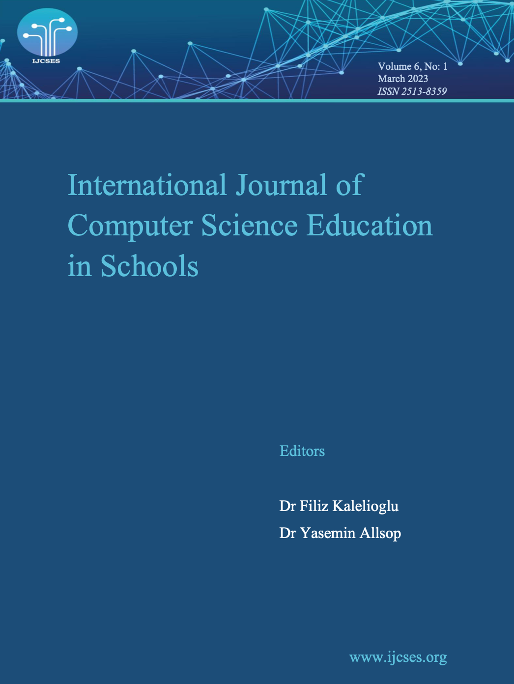 					View Vol. 6 No. 1 (2023): International Journal of Computer Science Education in Schools
				